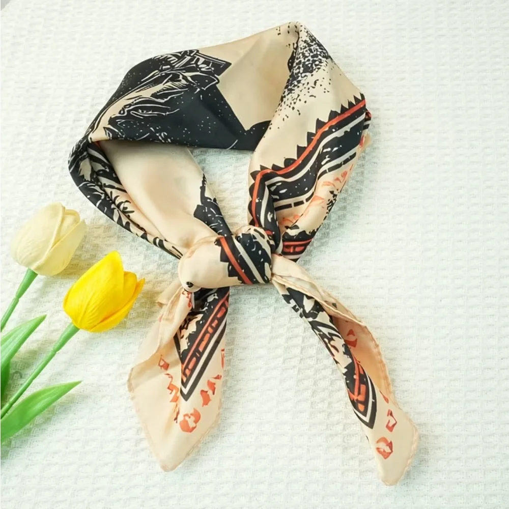 🤠 Western Cowboy Print Square Scarf / Bandana